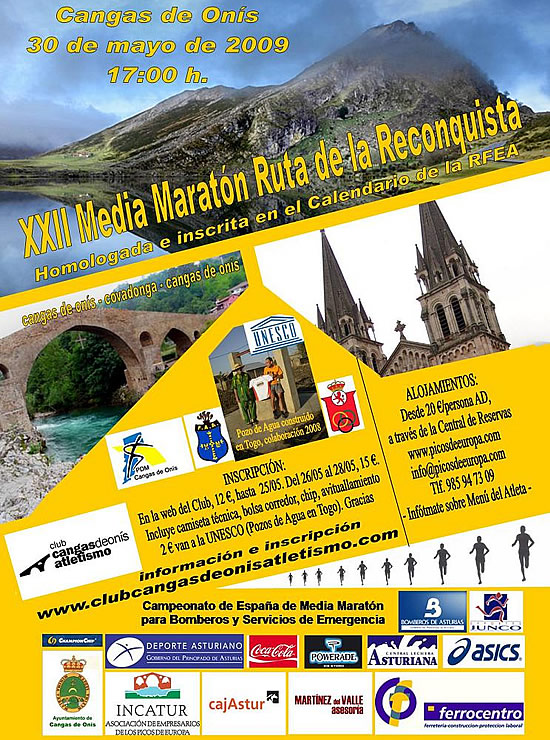 XXII Media Maratón 'Ruta de la Reconquista' 2009 Cangas de Onís Covadonga