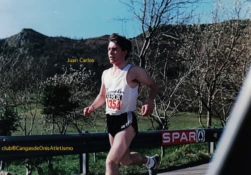 Juan Carlos del Valle en la Arriondas-Ribadesella en el 1987
