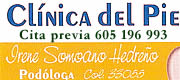 We de la Clínica del Pie Irene Somoano Hedreño en Arriondas y en Cangas de Onís Cita Previa 605 19 69 93